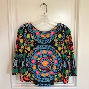 MARA HOFFMAN cropped open back top NWOT Sz XS $28